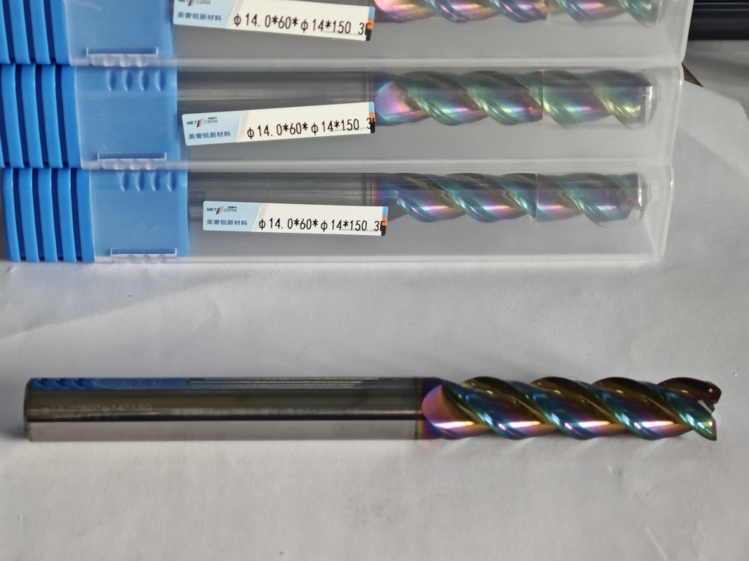 MAE PLUS Долгая длина карбида EndMill для цветных металлов Алюминий и Медь перерабатывающей мельницы 14 мм φ14.0 x 60 x φ14 x 150 мм