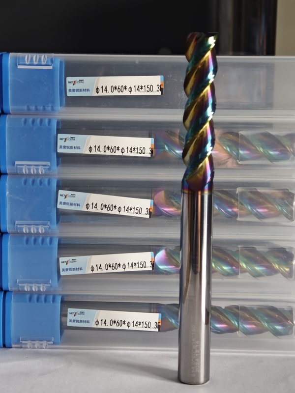 MAE PLUS Долгая длина карбида EndMill для цветных металлов Алюминий и Медь перерабатывающей мельницы 14 мм φ14.0 x 60 x φ14 x 150 мм