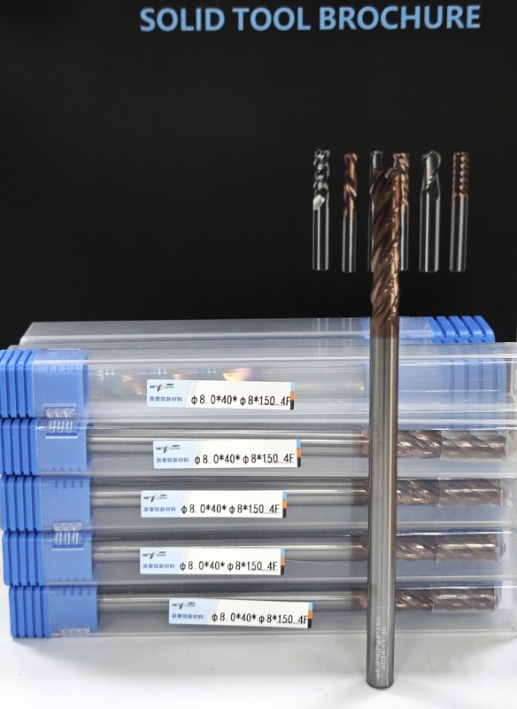 MPE4 Solid Carbide Long Flat Mill 4F Long End Mill Super Long Flute CNC Long Mill Cutter 8mm x 40 x 150mm Тип доставки DHL/FEDEX/TNT/UPS