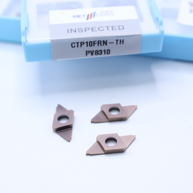 CTP10FRN-TH CNC карбидная вставка для резки ПВД покрытие разделение от индексируемые вставки правое резка HV4200 твердость CTP