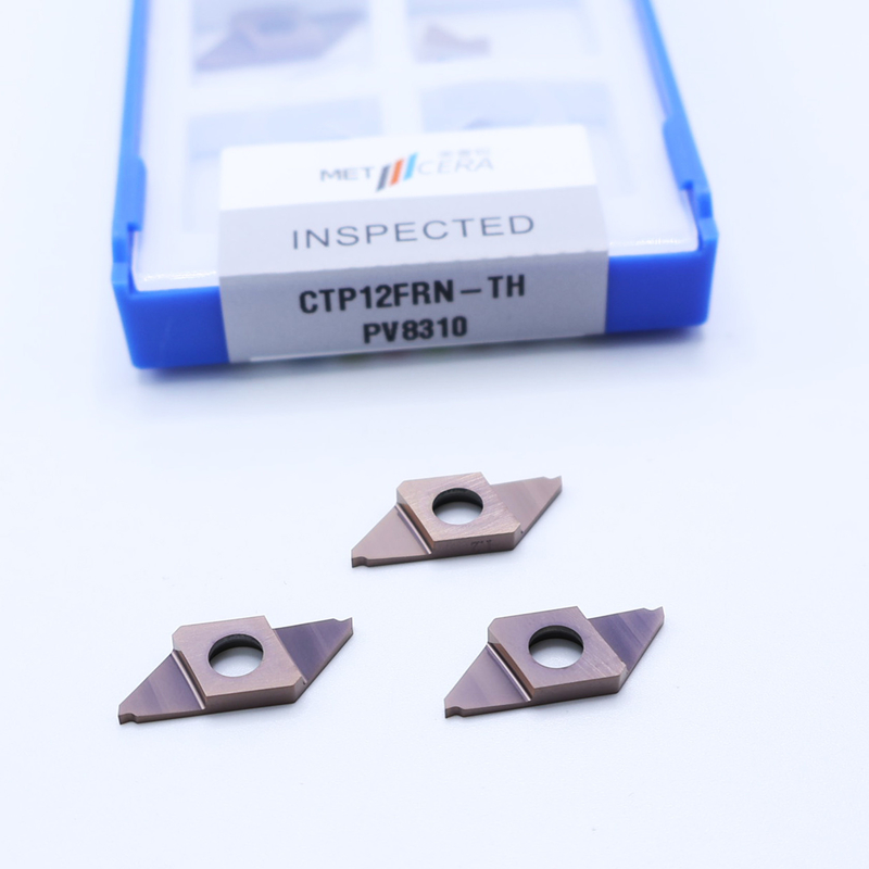 Бронзовое покрытие CTP12FRN-TH CNC карбидное вставка для отрезания PVD покрытие разделения от индексируемых вставки