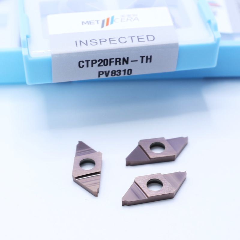 Высокая твердость бронзовый карбид вставка для резки CTP PVD покрытый разделение от индексируемые вставки правое резка CTP20FRN-TH