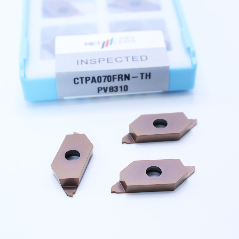 Твердость покрытия ПВД HV4200 для обработки сталей и нержавеющей стали CTPA070FRN-TH индексируемые вставки