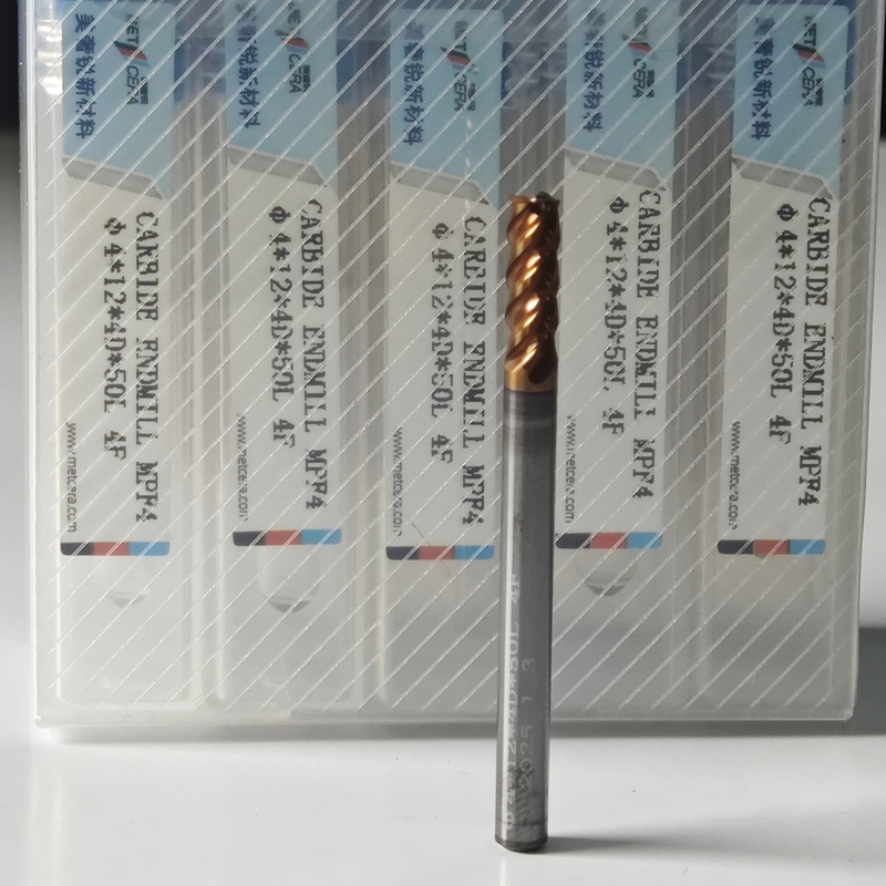 Универсальные 4 флейты плоские концы 2 мм для резки низкоуглеродистой сплавной стали Φ2x6x4Dx50 мм