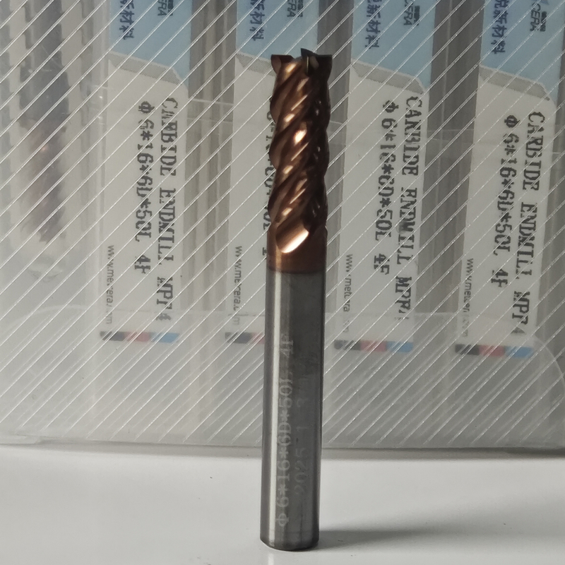 MPF4 Solid Carbide 6mm Universal 4 Flutes Flat End Mill 6x16x6Dx50mm для резки углеродистой стали и низкоуглеродистой сплавной стали