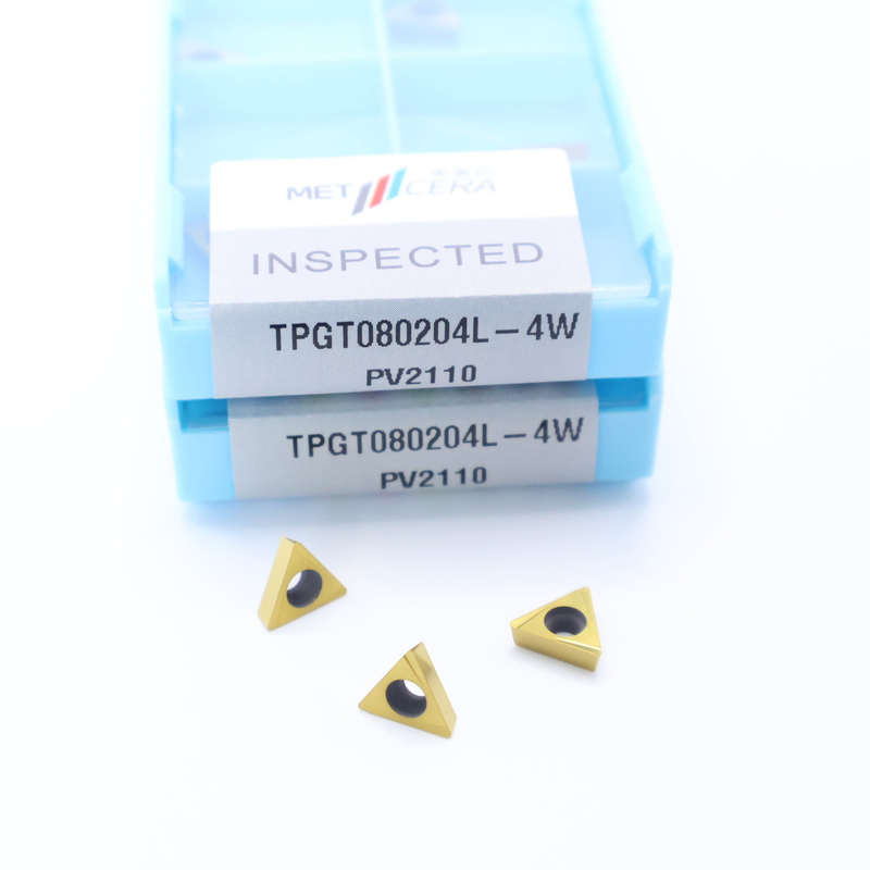 TPGT06 TPGT08 TPGT09 TPGT10 TPGT11 Вставки CNC-обработки Cermet с непокрытым покрытием