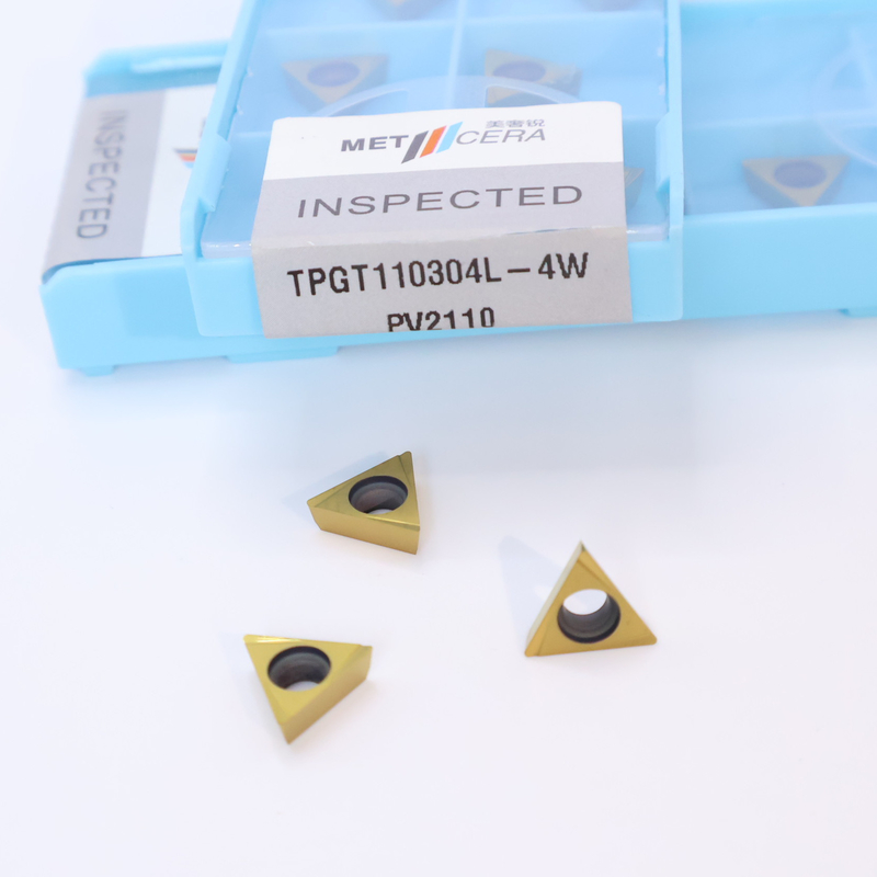 TPGT06 TPGT08 TPGT09 TPGT10 TPGT11 Вставки CNC-обработки Cermet с непокрытым покрытием