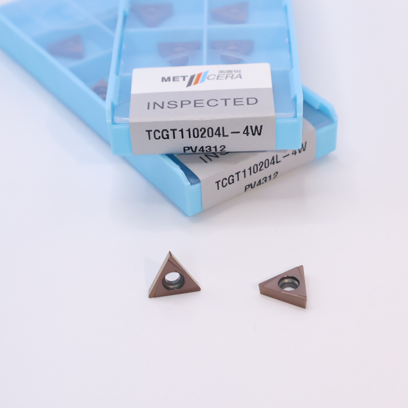 TPGT10 TPGT11 Вставки карбидного поворота для CNC поворота 4W Chip Breaker в серебре / бронзе
