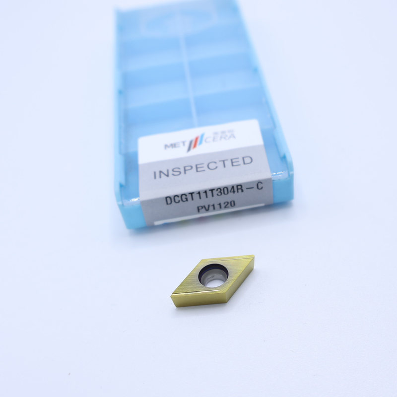 Сермет CNC Свертовые вставки DCGT07 DCGT11 C Окончание Чип Breaker Металлический материал Высокая износостойкость Преимущество