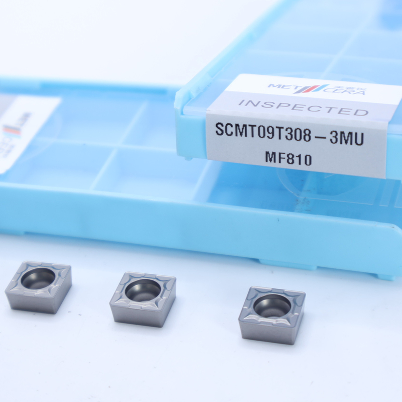 MF810 Кадр карбида поворотной вставки SCMT09T отрицательный CNC вставки с 3MU полуфабрикатом Chipbreaker