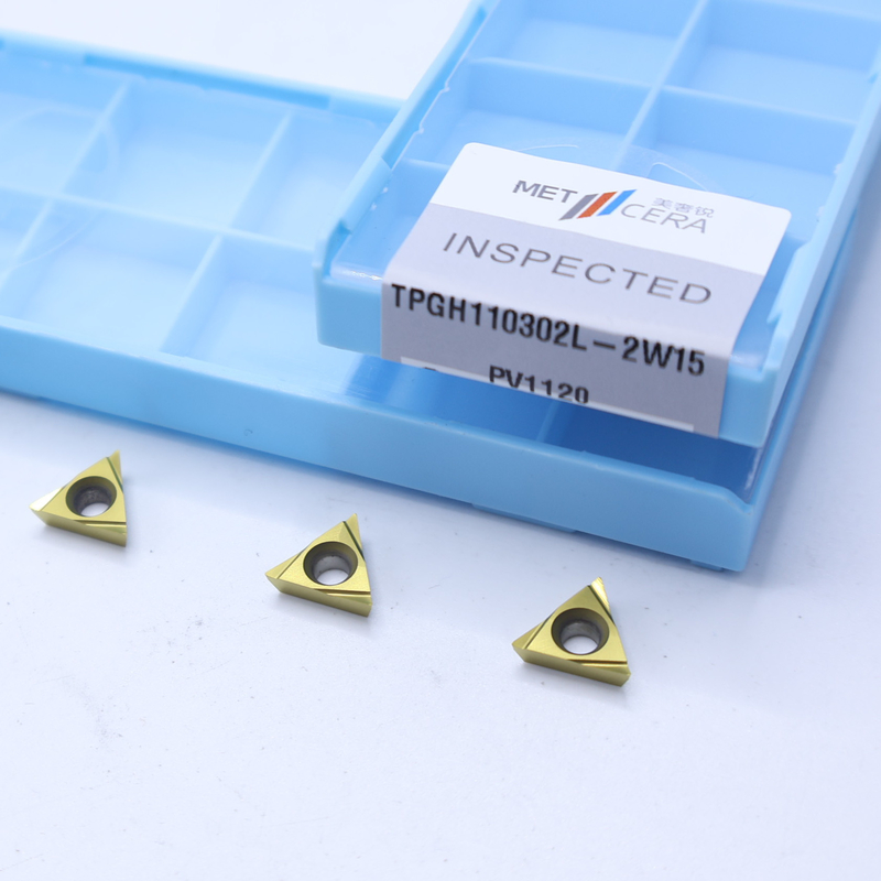 TiCN Cermet CNC Turning Inserts TPGH1103 с 2W15 острым окончанием Чип Breaker Металлический материал Высокая износостойкость Преимущество