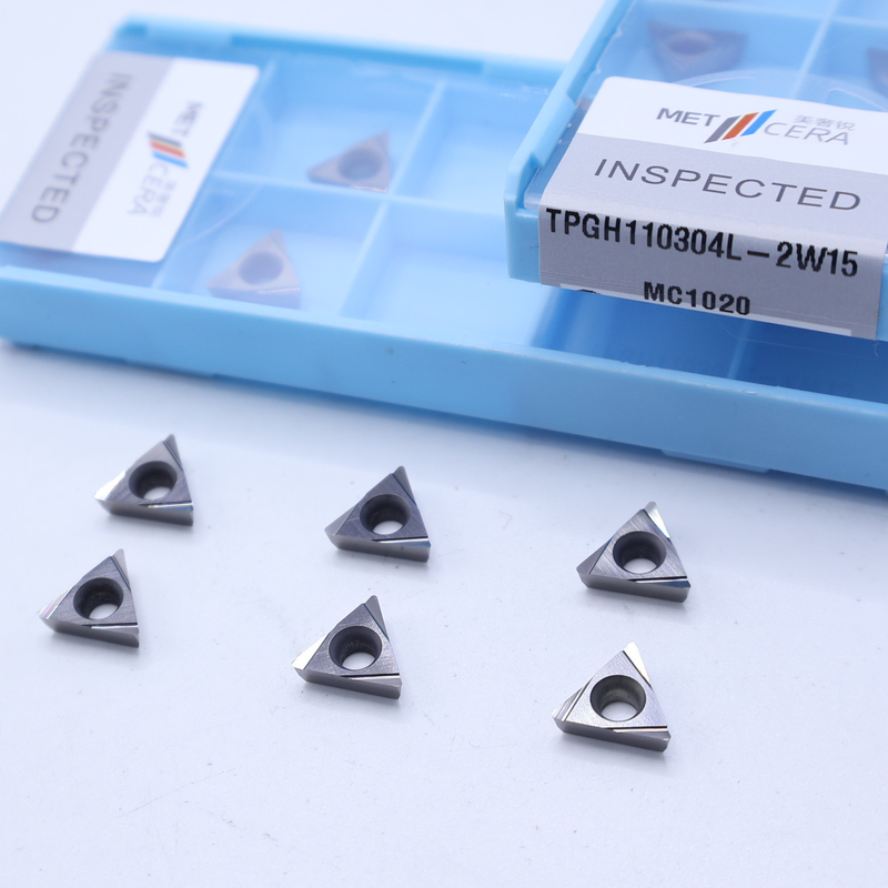 TiCN Cermet CNC Turning Inserts TPGH1103 с 2W15 острым окончанием Чип Breaker Металлический материал Высокая износостойкость Преимущество