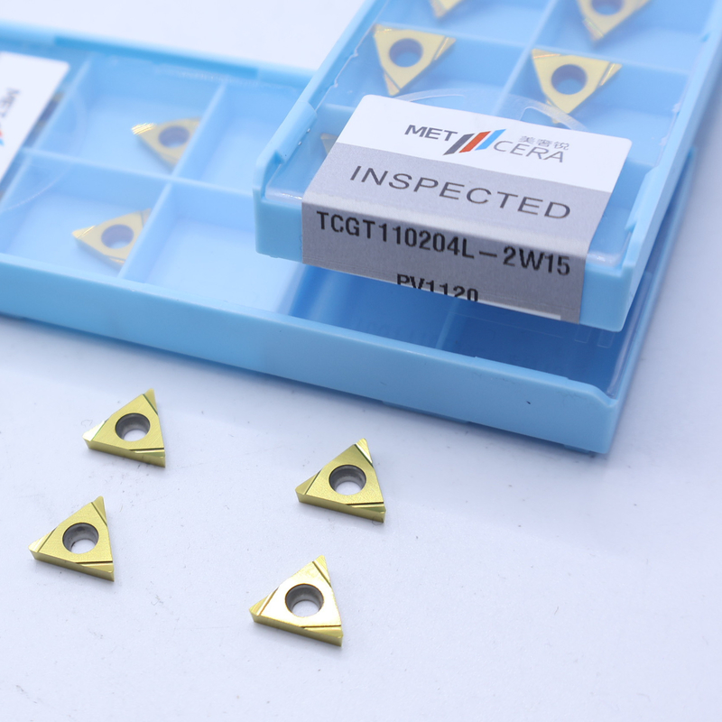 Внешнее поворотное устройство Сермет CNC вставки TCGT11 TCGT1102 с 2W15 острым финишным шифролом для обработки стальных металлов