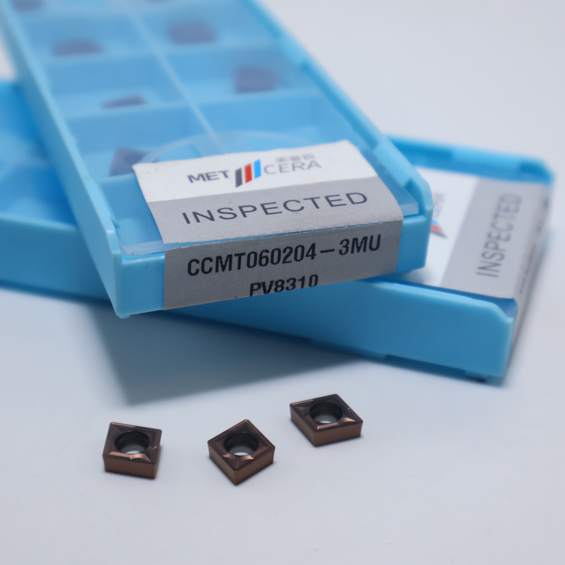 CCMT0602 CCMT09T3 CCMT1204 Твердосплавные токарные пластины для стали, нержавеющей стали, пластины с PVD-покрытием с стружколомом 3MU