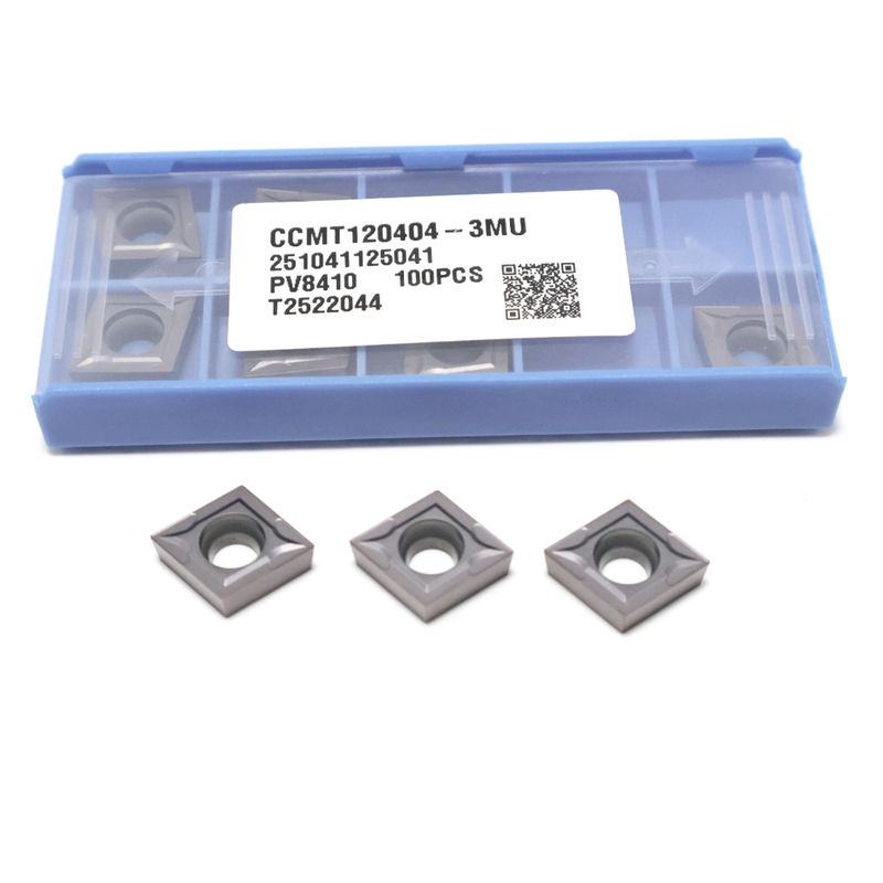 CCMT0602 CCMT09T3 CCMT1204 Твердосплавные токарные пластины для стали, нержавеющей стали, пластины с PVD-покрытием с стружколомом 3MU